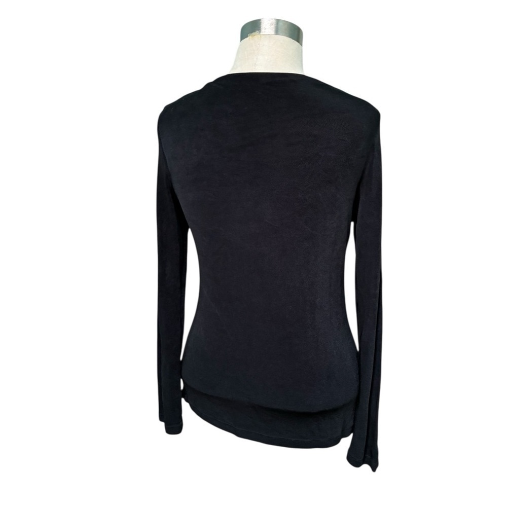 Coldwater Creek Black Long Sleeve Top - Picture 5 of 6